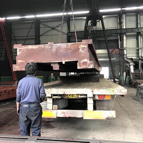 機床床身鑄件發貨